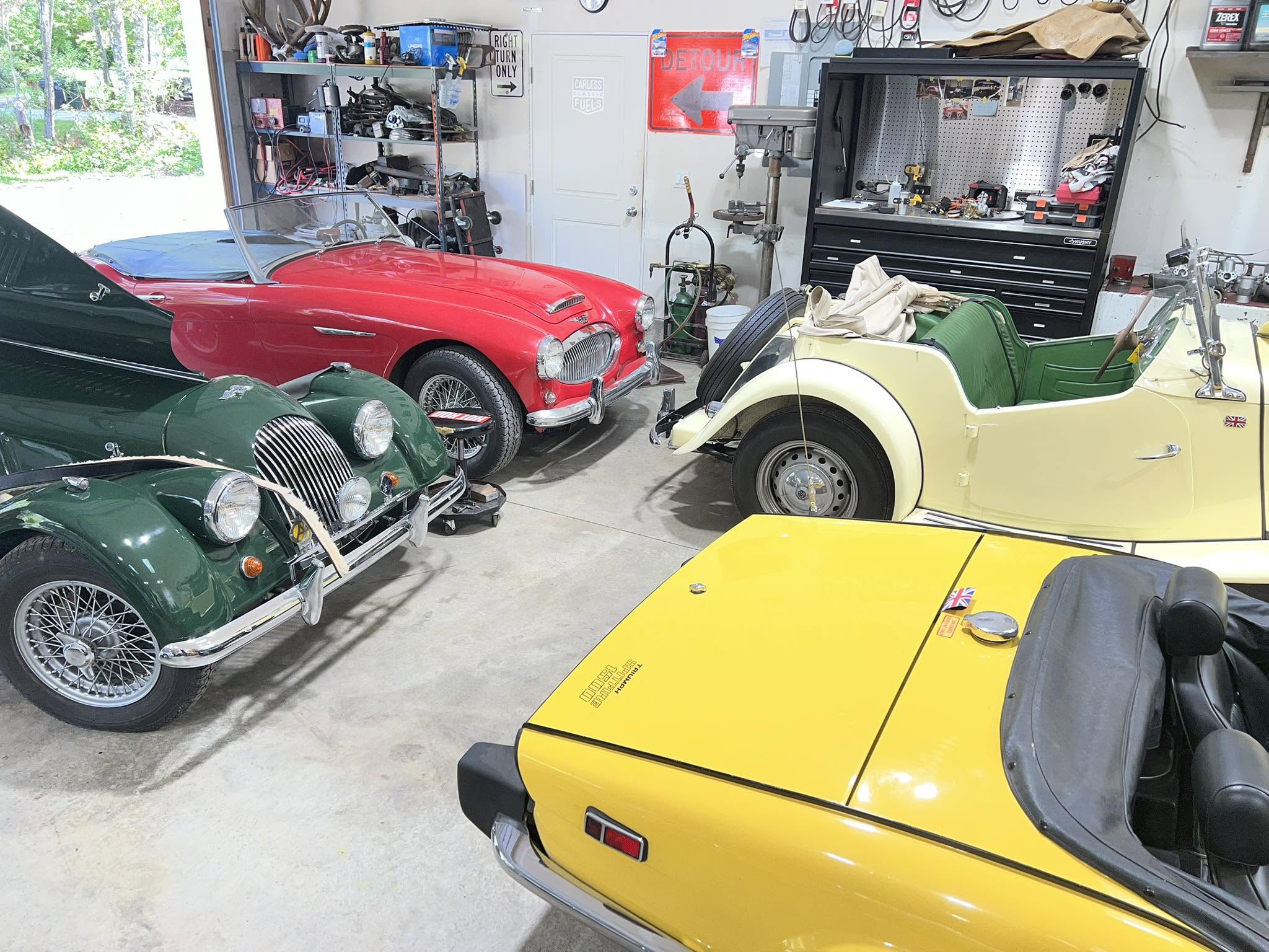 Morgan, Austin-Healey, MG and Triumph classics in the All British Restoration workshop